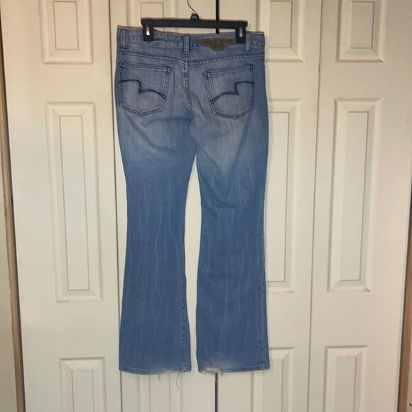 BCBGMaxAzria Distressed Claire Boot Cut Jeans 8 - Picture 9 of 16